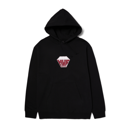 HUF Big Block Pullover Hoodie Black