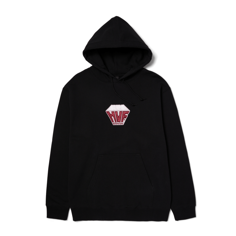 HUF Big Block Pullover Hoodie Black