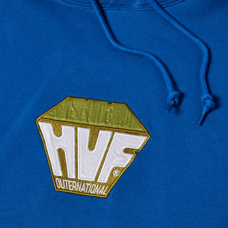 HUF Big Block Pullover Hoodie Cobalt Blue