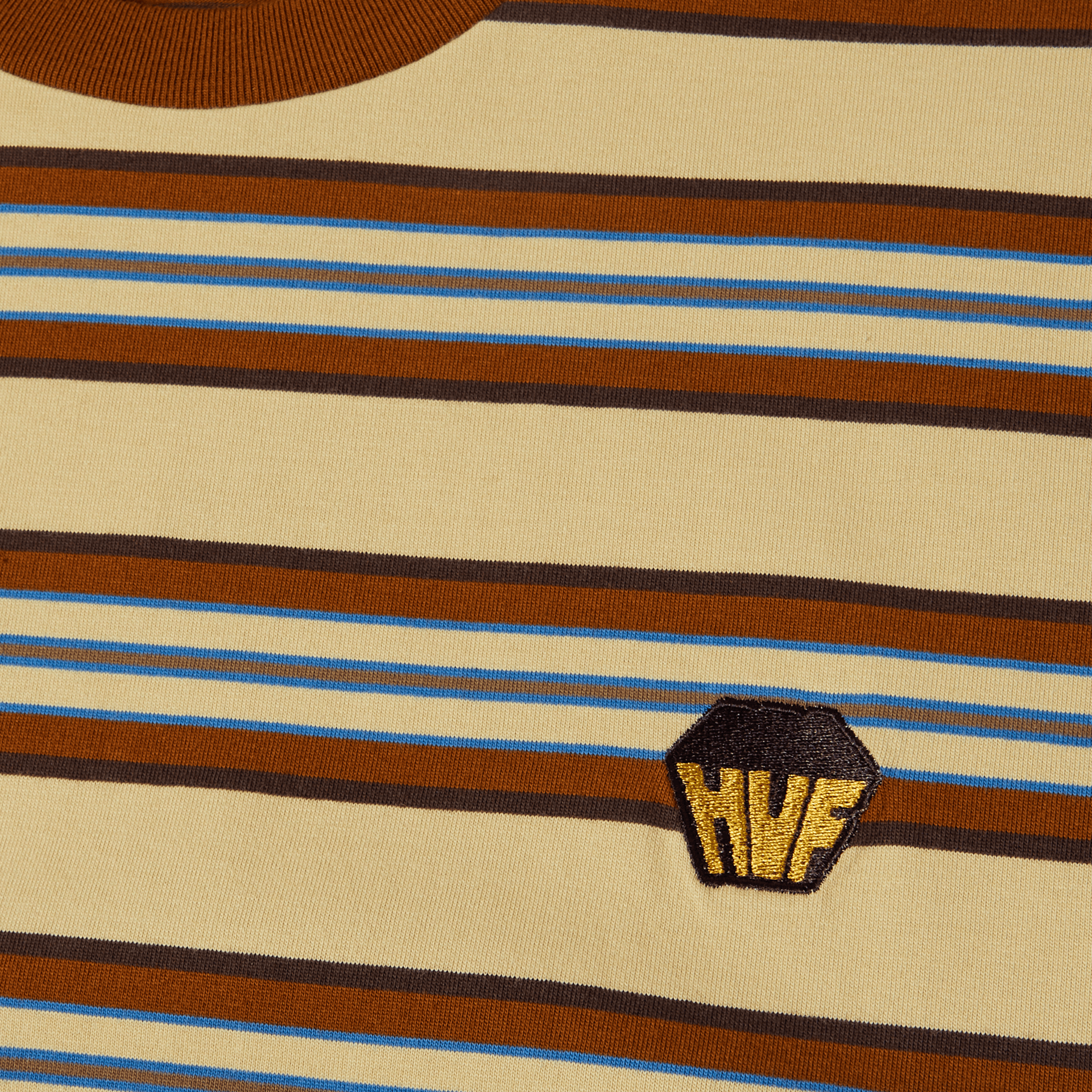 HUF Big Block Stripe Boxy Top Clay