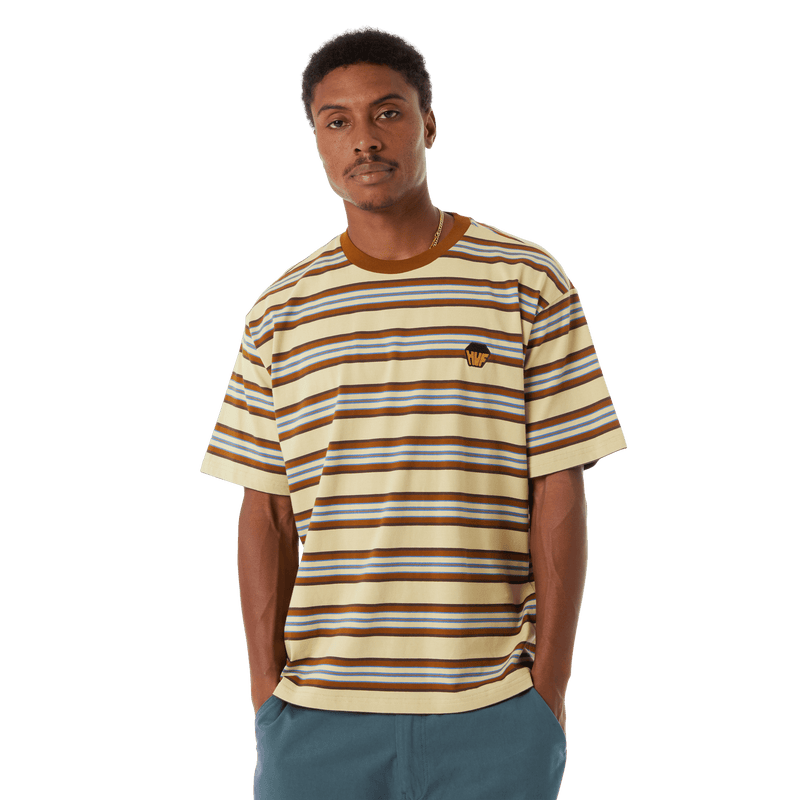 HUF Big Block Stripe Boxy Top Clay
