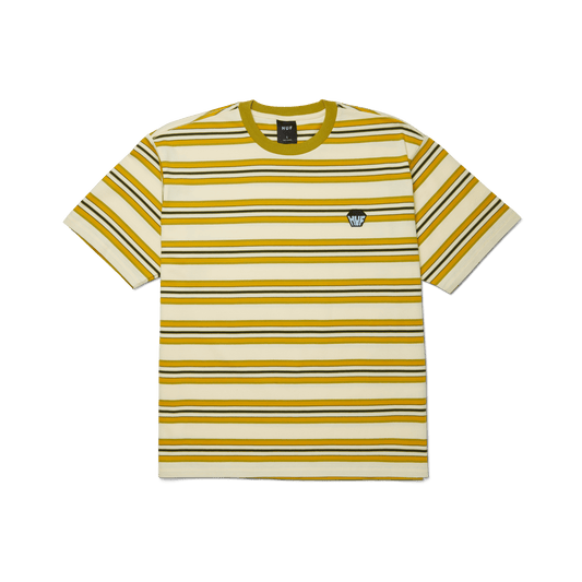 HUF Big Block Stripe Boxy Top Pale Yellow