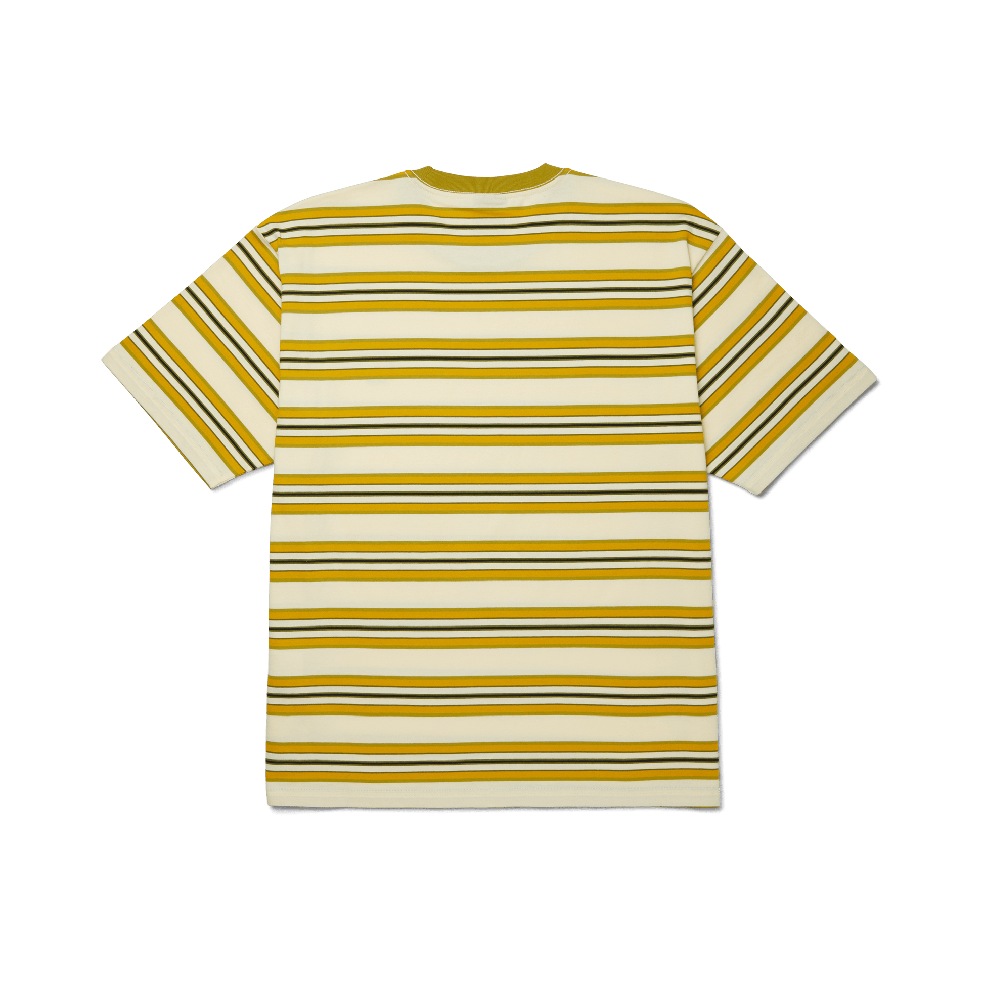 HUF Big Block Stripe Boxy Top Pale Yellow