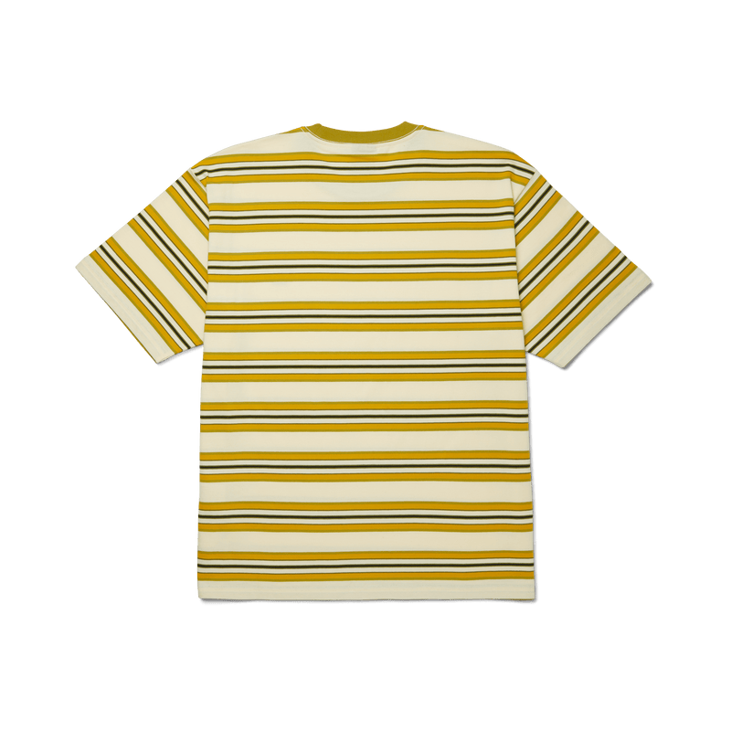 HUF Big Block Stripe Boxy Top Pale Yellow