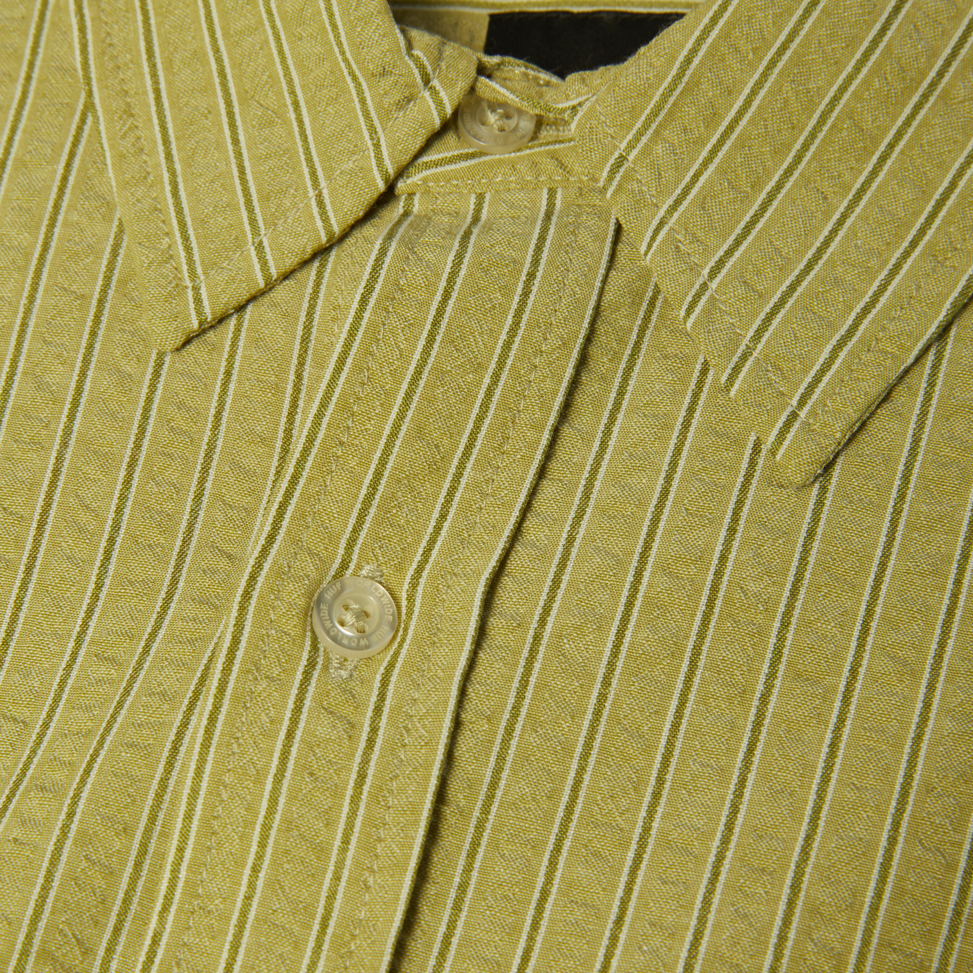 HUF Big Block Striped Shirt Dried Herb