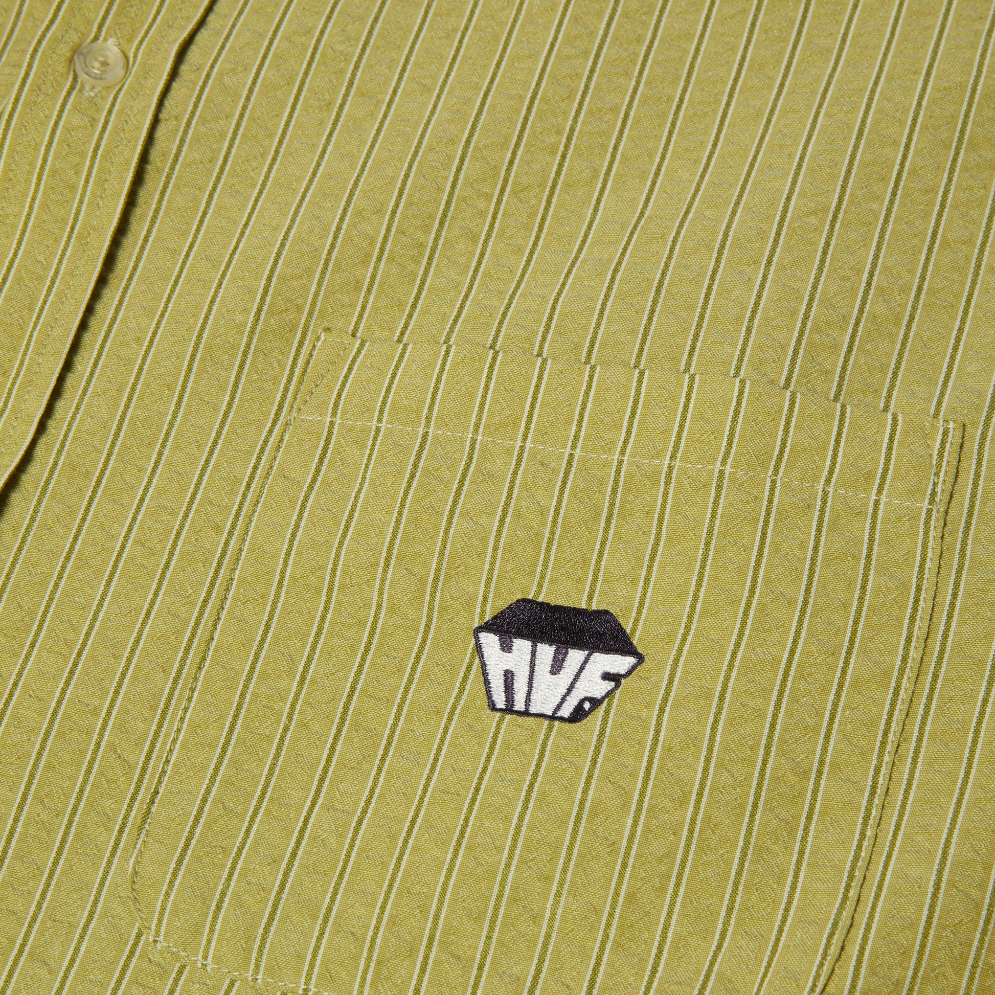HUF Big Block Striped Shirt Dried Herb