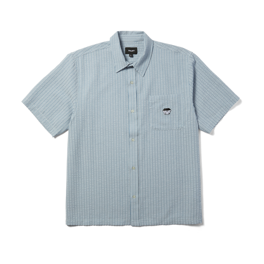 HUF Big Block Striped Shirt Light Blue