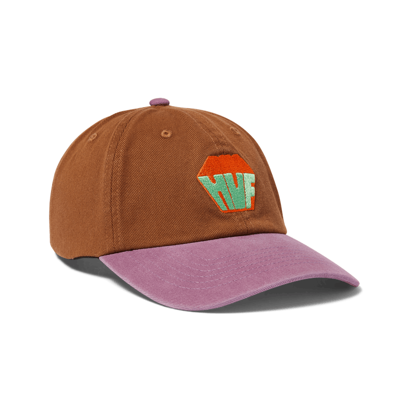HUF Big Block Washed 6 Panel Cv Hat Brown