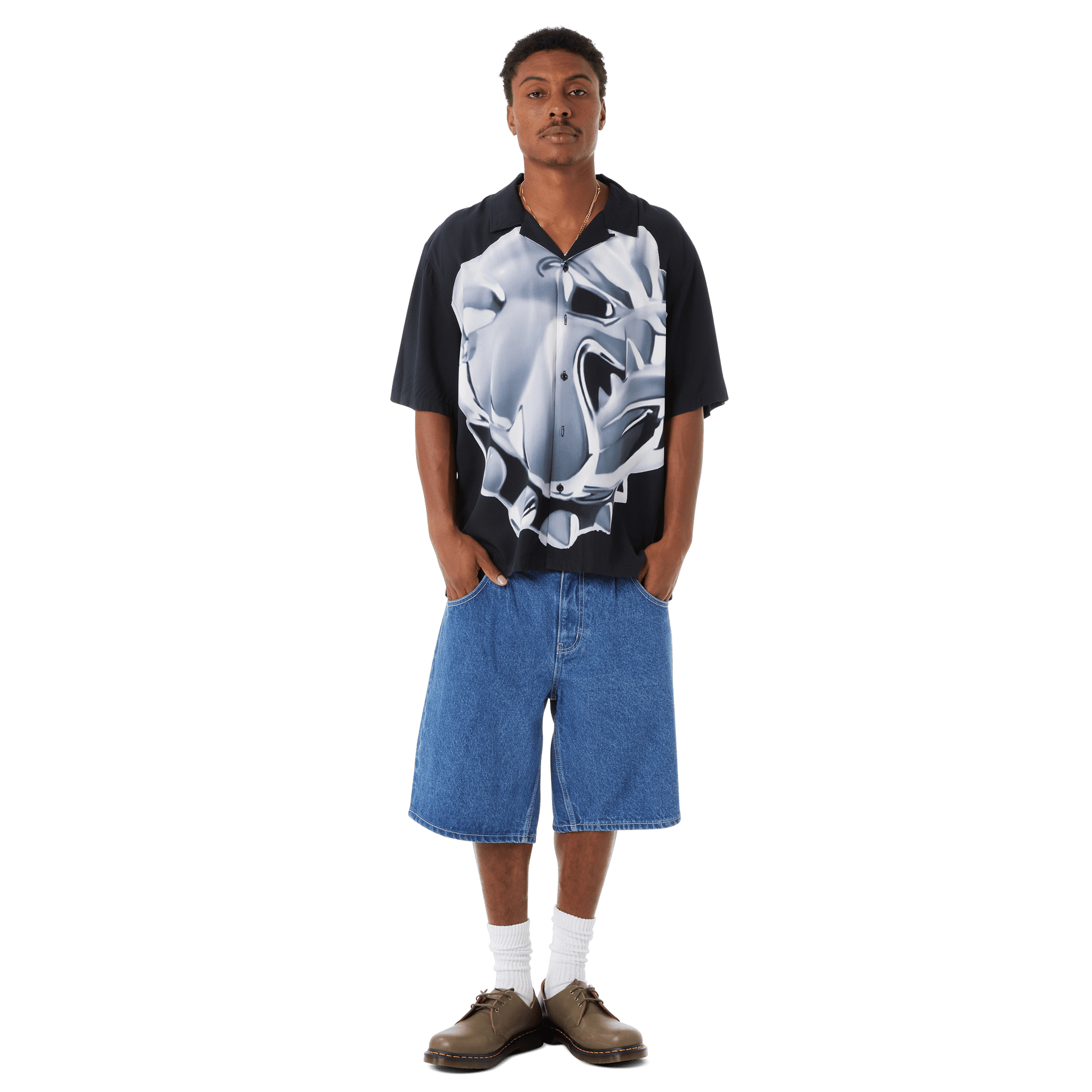 HUF Big Dawg Resort Shirt Black