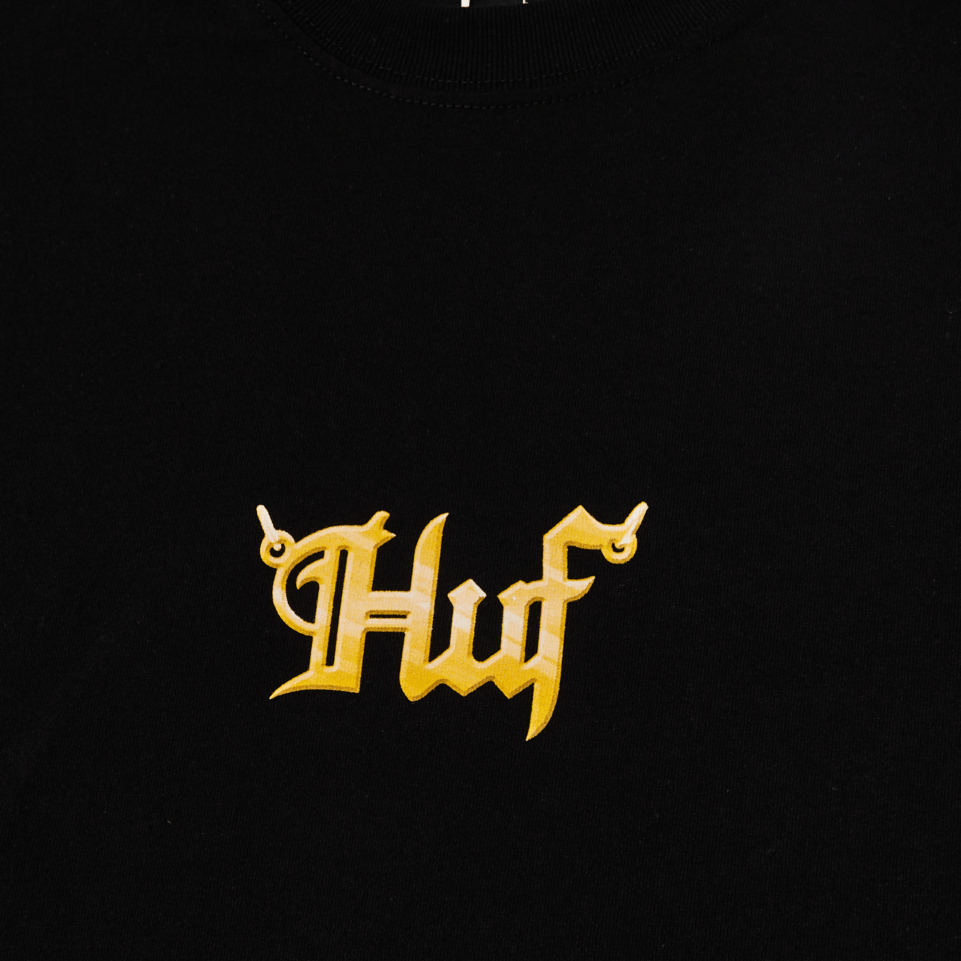 HUF Big H T-Shirt Black