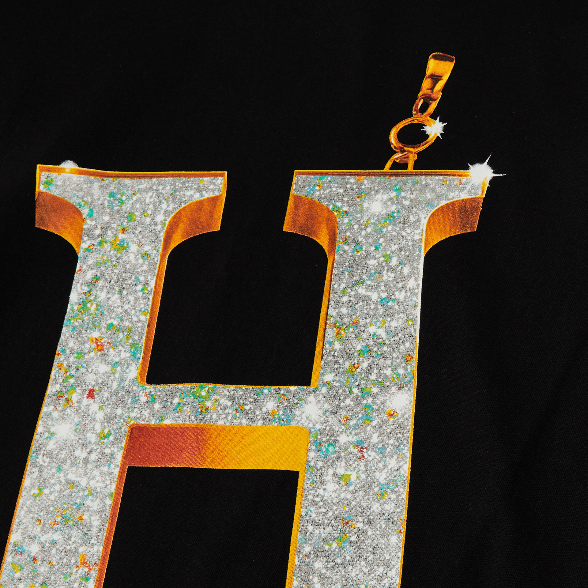 HUF Big H T-Shirt Black