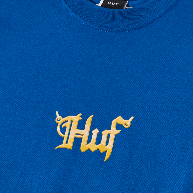 HUF Big H T-Shirt Cobalt Blue