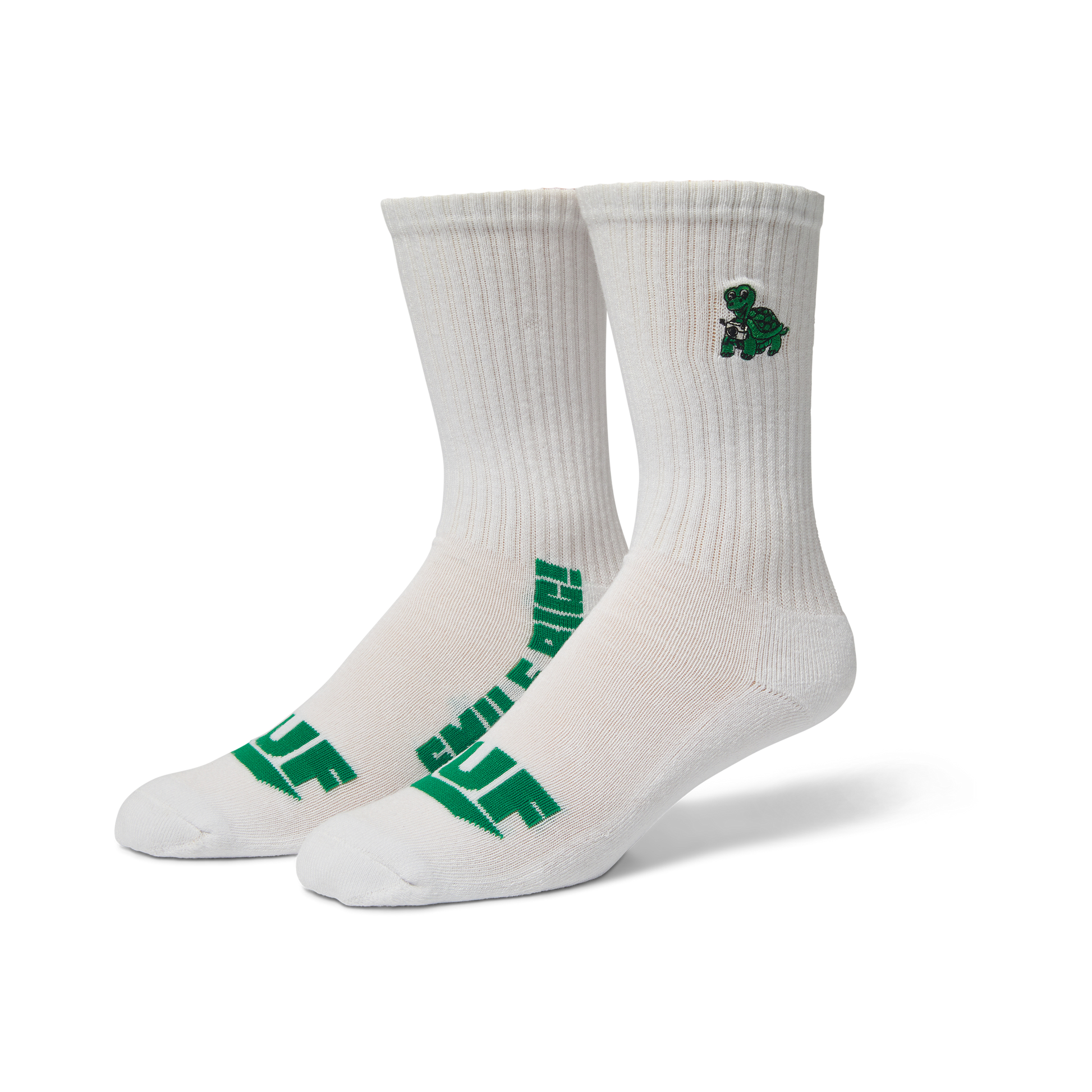 HUF Big Smile Crew Sock White