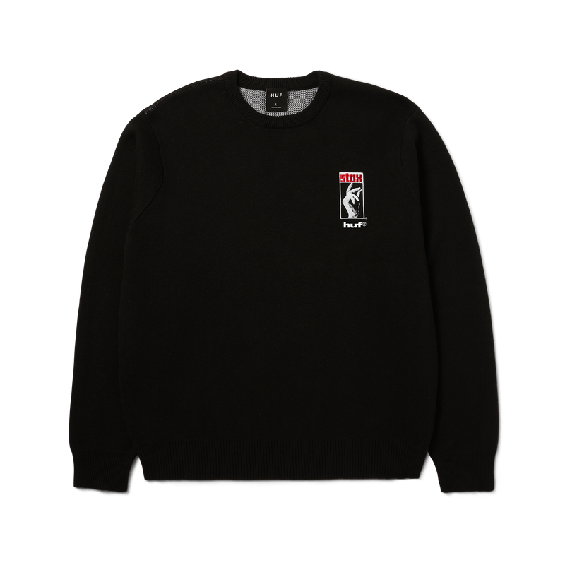 HUF Black Moses Knit Sweater Black