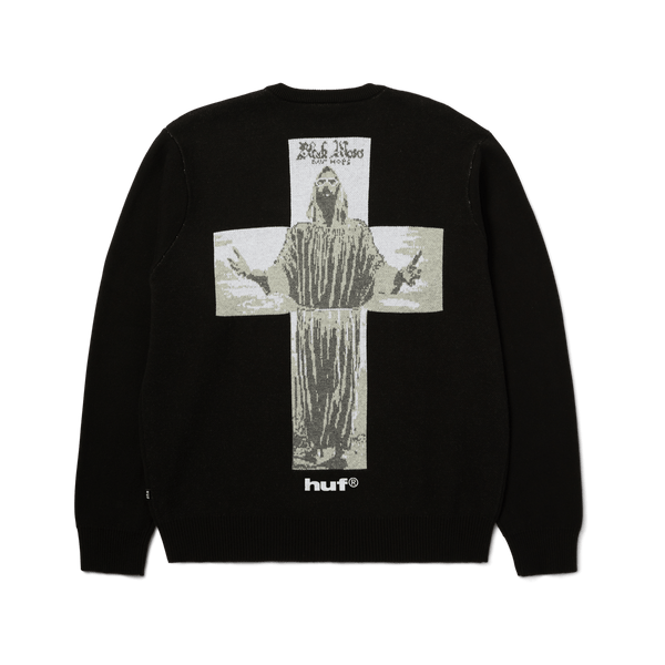 HUF Black Moses Knit Sweater