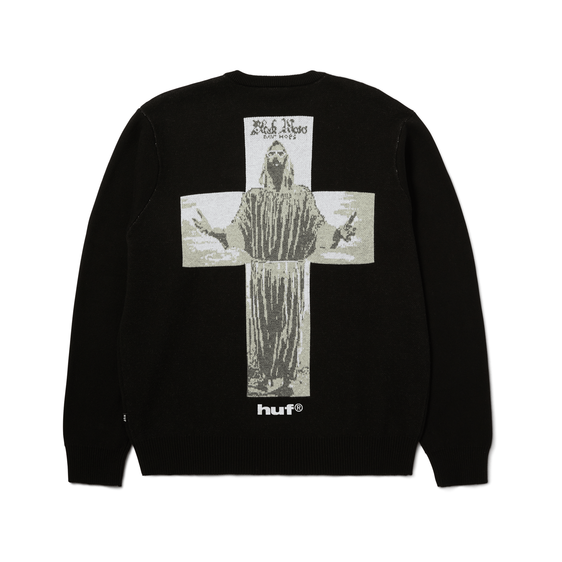 HUF Black Moses Knit Sweater Black