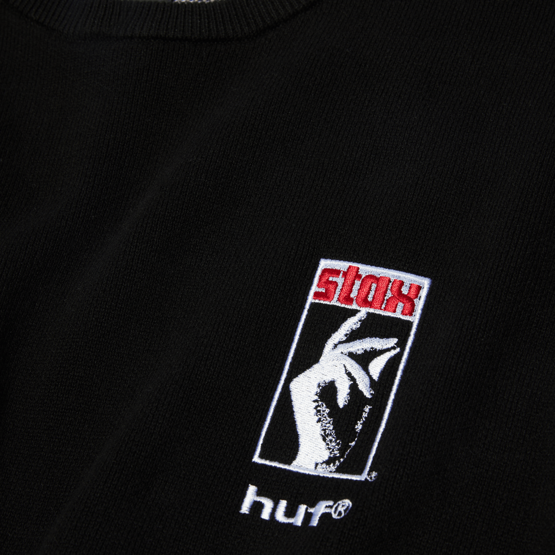 HUF Black Moses Knit Sweater Black