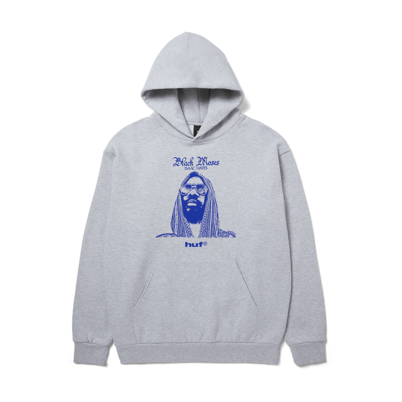 HUF Black Moses Heavyweight Pullover Hoodie Ash