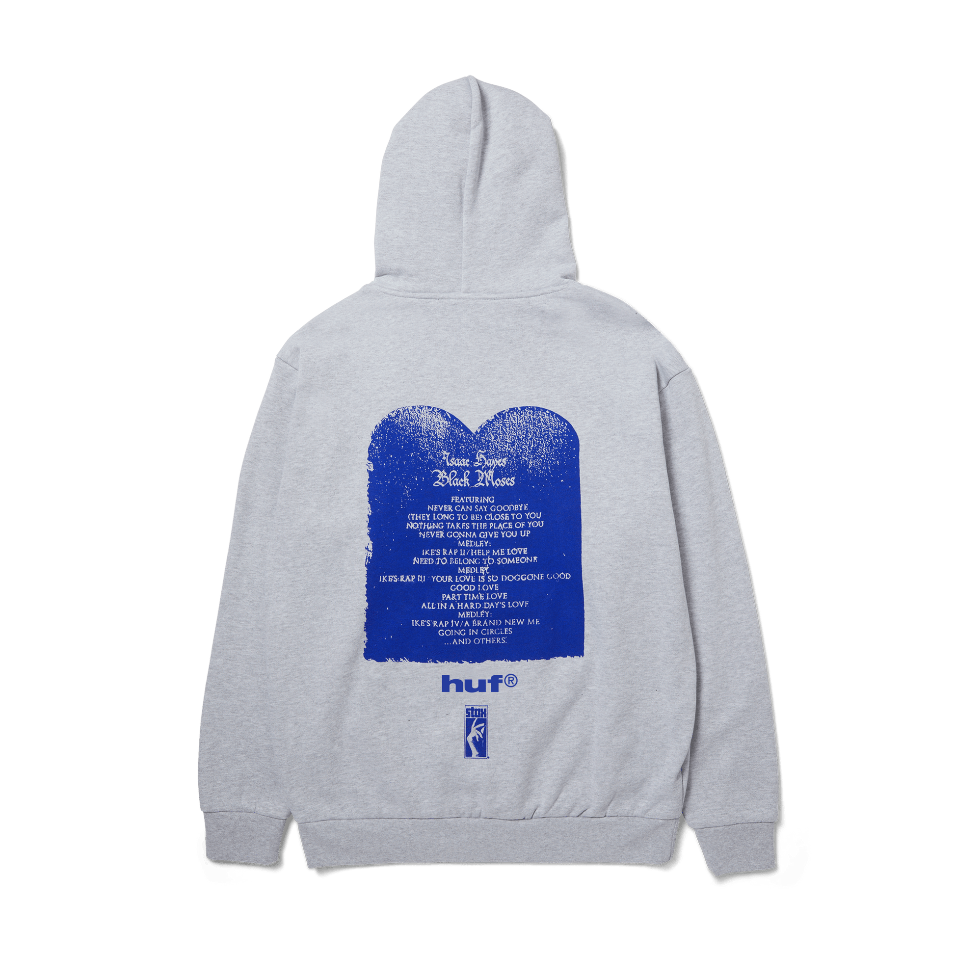 HUF Black Moses Heavyweight Pullover Hoodie Ash