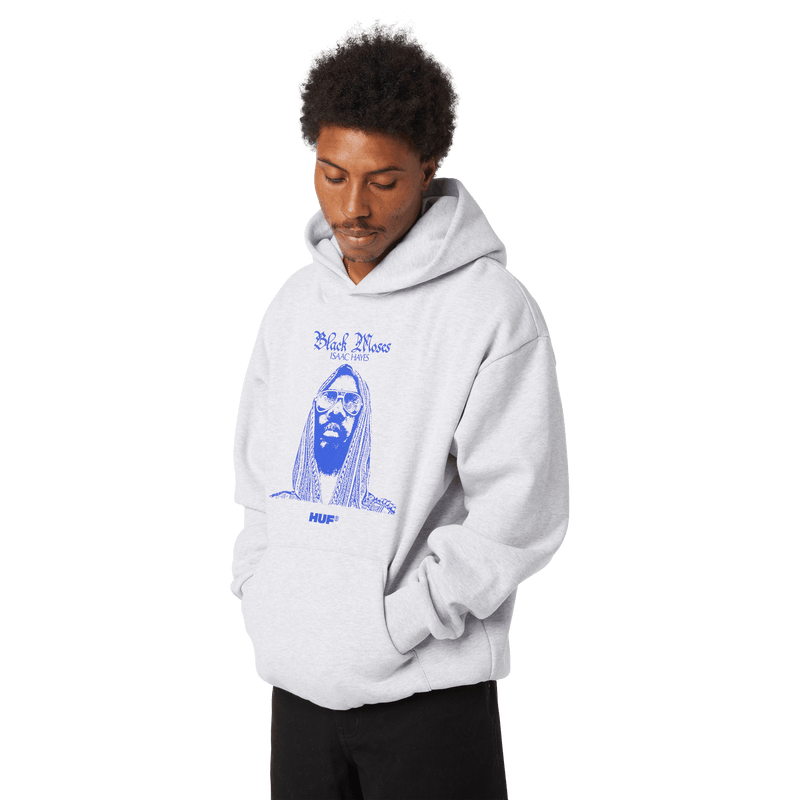 HUF Black Moses Heavyweight Pullover Hoodie Ash