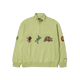 HUF Bledsoe Quarter Zip Fleece Pistachio