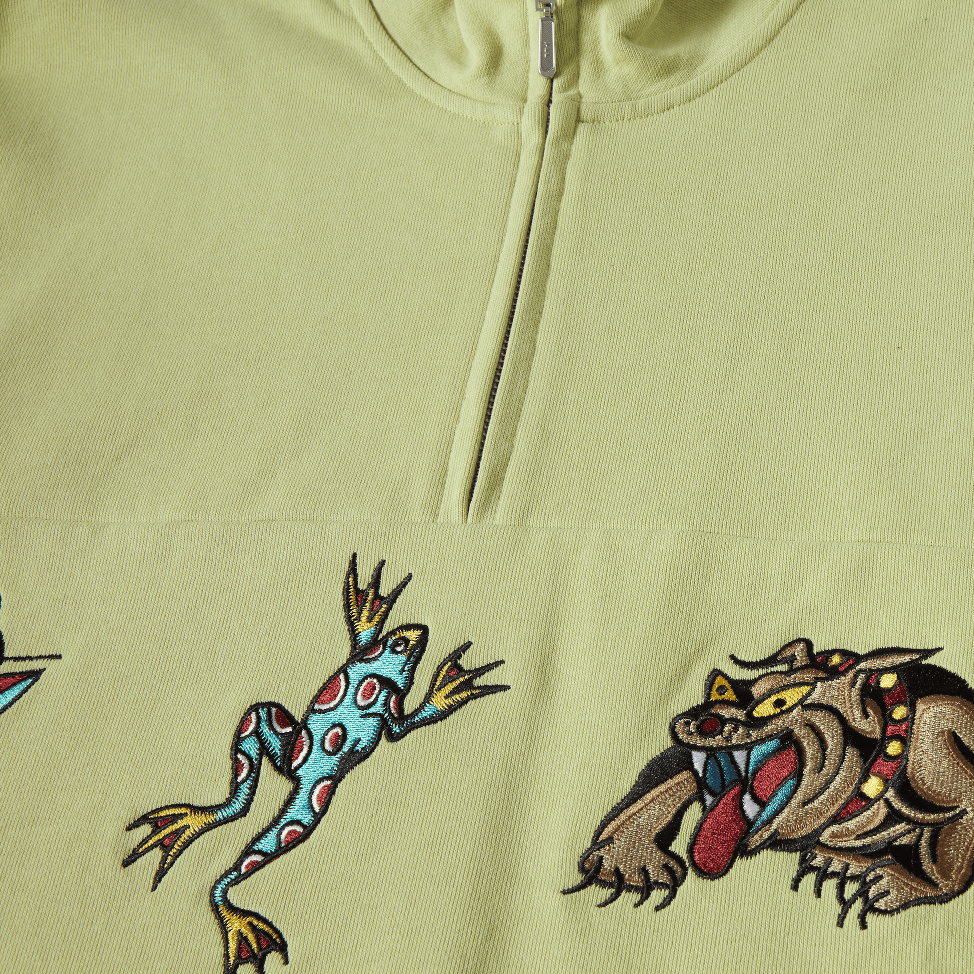 HUF Bledsoe Quarter Zip Fleece Pistachio