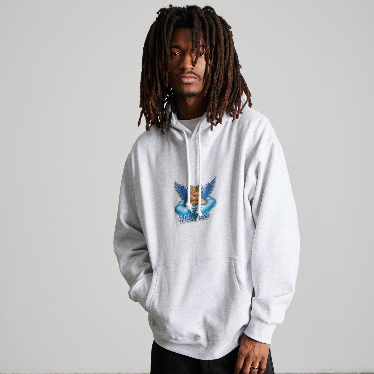 HUF Bliss Pullover Hoodie Heather Grey