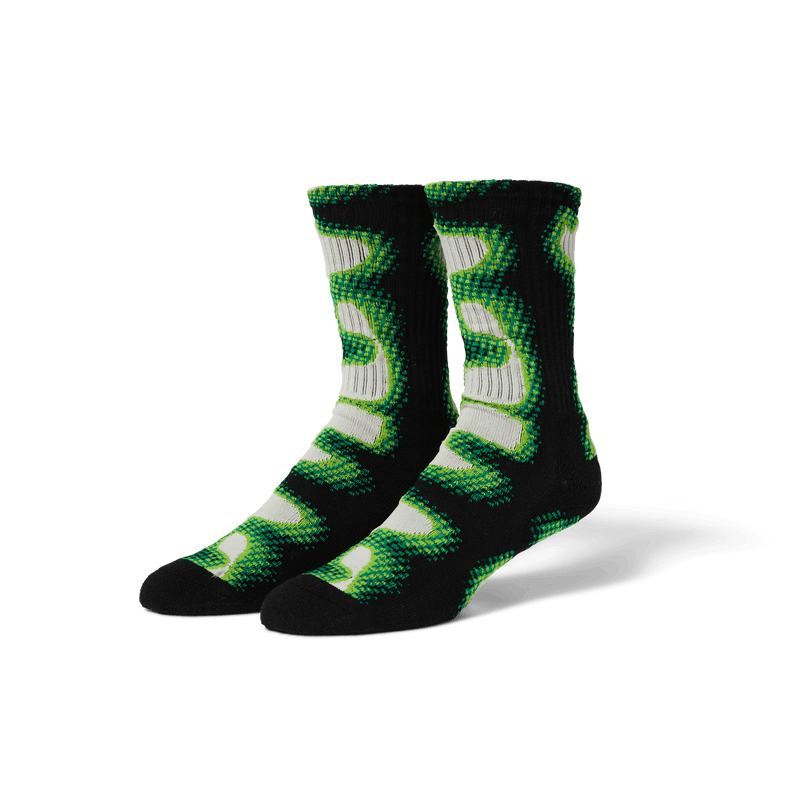 HUF Blur Crew Sock Black
