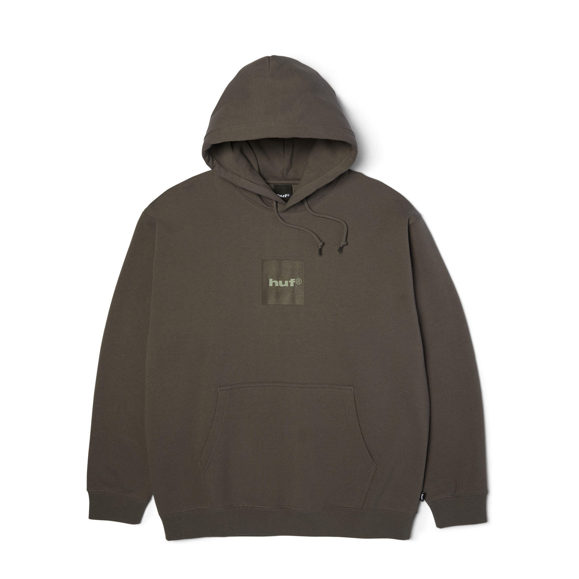 Huf Box Logo Pullover Hoodie Dark Earth/Brown