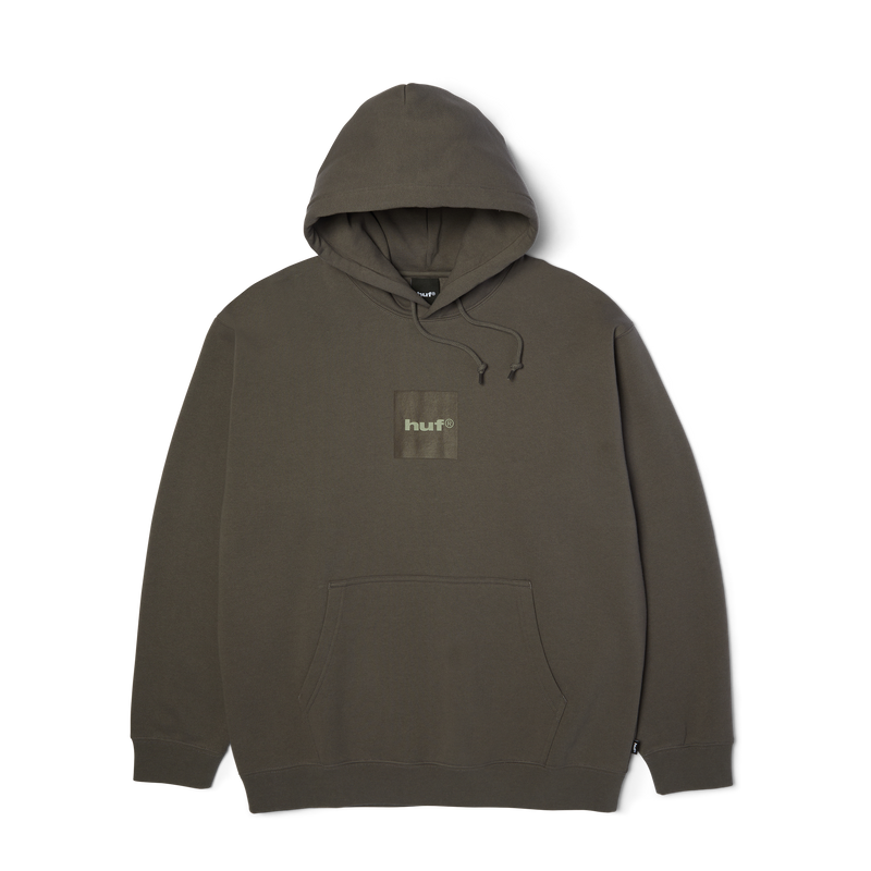 Huf Box Logo Pullover Hoodie Dark Earth/Brown