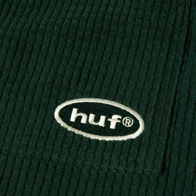 HUF Braun Waffle Cord Overshirt Sycamore