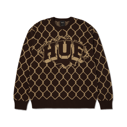 HUF Breakthrough Crewneck Sweater Bison