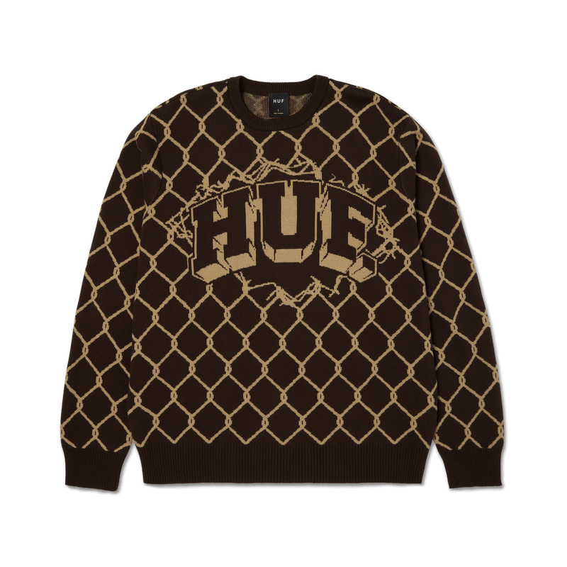 HUF Breakthrough Crewneck Sweater Bison