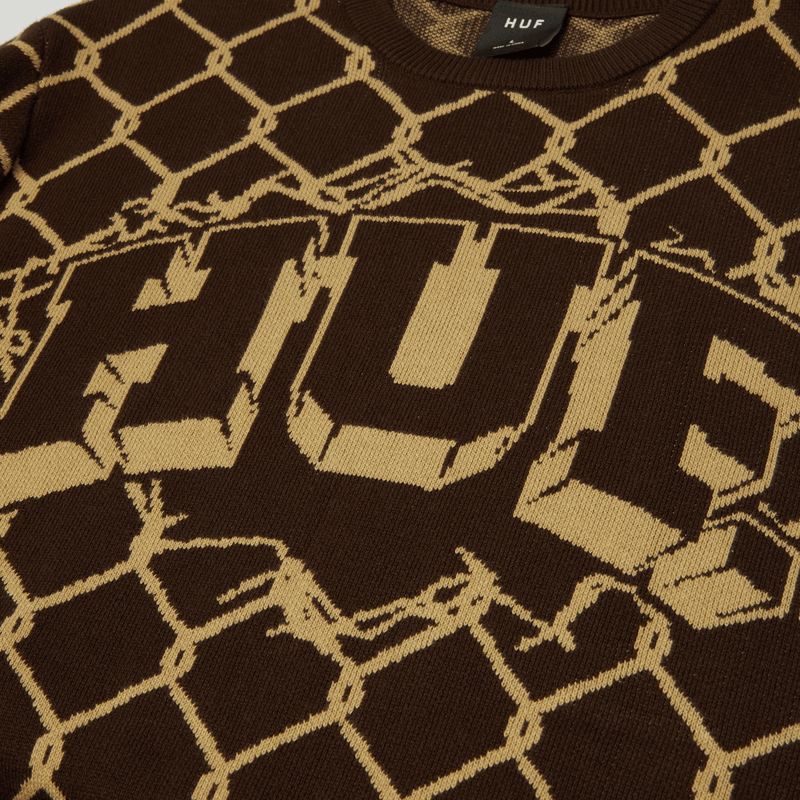 HUF Breakthrough Crewneck Sweater Bison