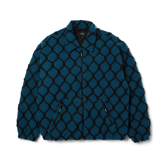 HUF Breakthrough High Pile Jacket Marine Blue