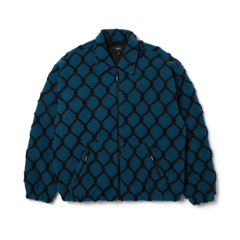 HUF Breakthrough High Pile Jacket Marine Blue