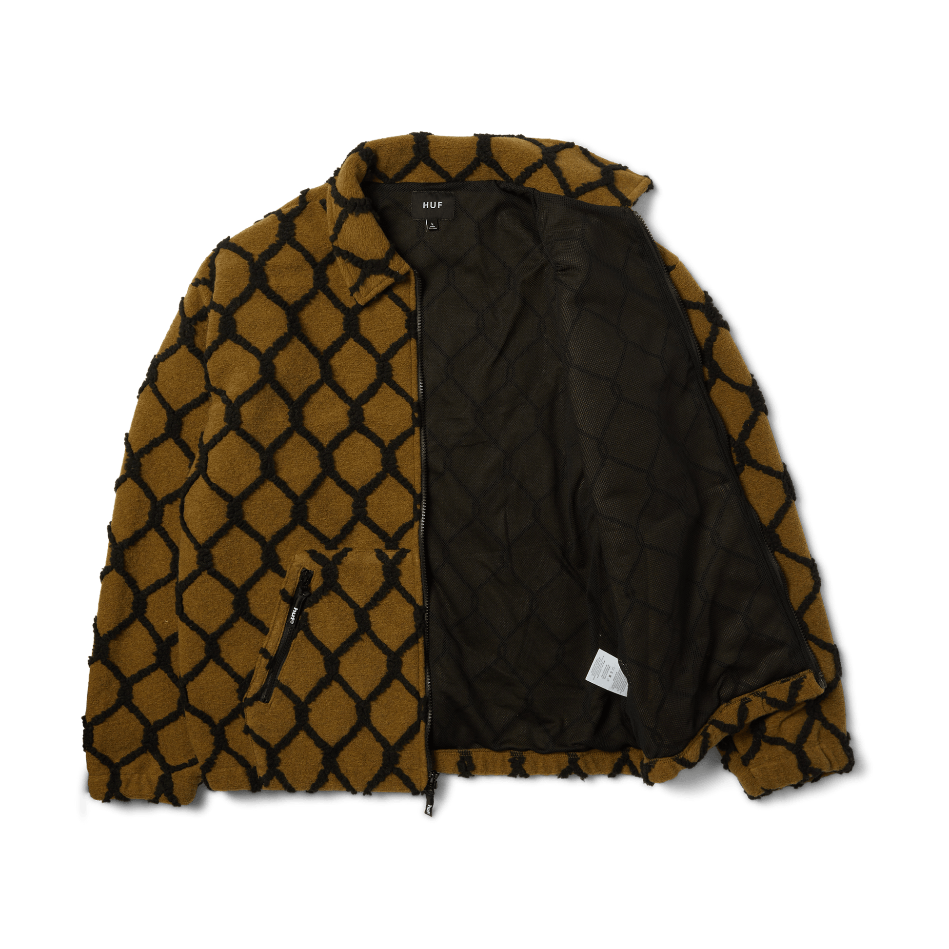 HUF Breakthrough High Pile Jacket Moss