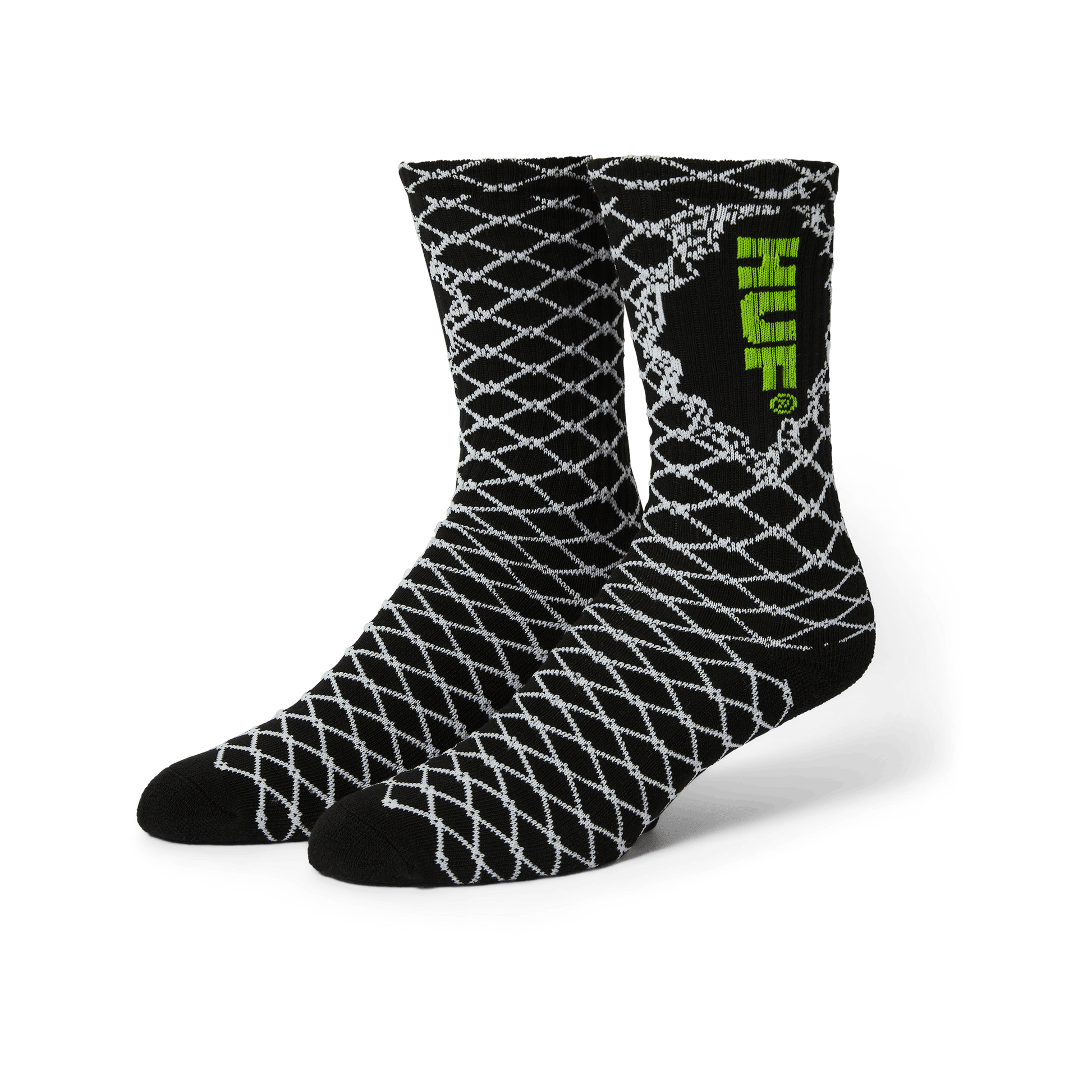 HUF Broken Fence Sock Black