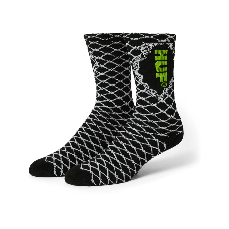 HUF Broken Fence Sock Black
