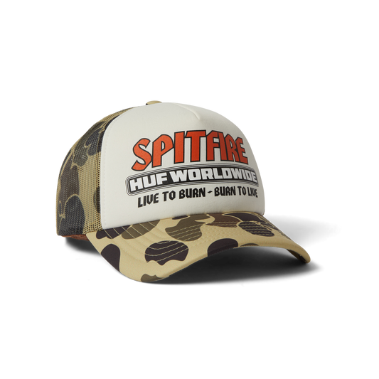 Huf Huf X Spitfire Forever Trucker Hat Camo