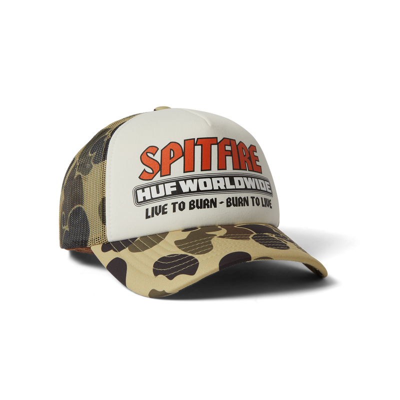 Huf Huf X Spitfire Forever Trucker Hat Camo