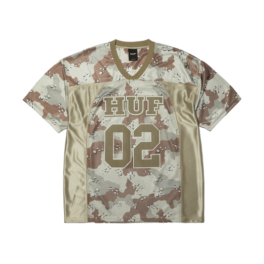 HUF Camo Football Jersey Brown