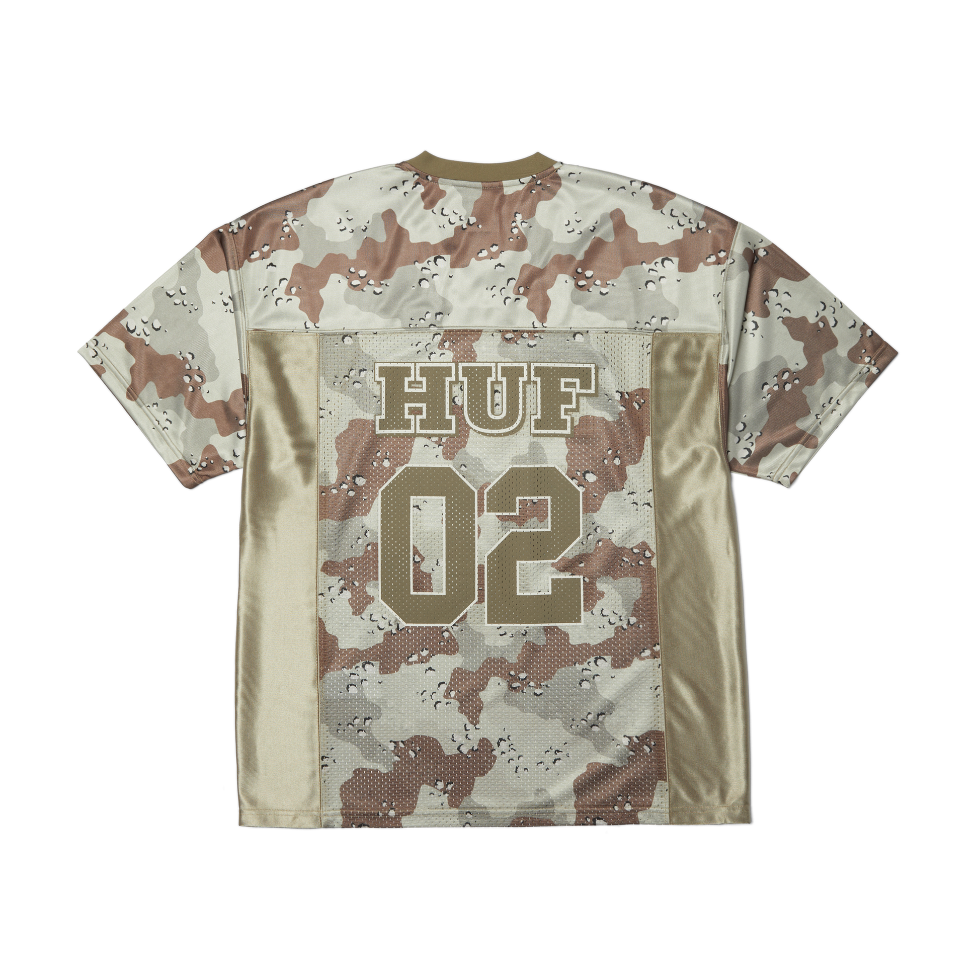 HUF Camo Football Jersey Brown