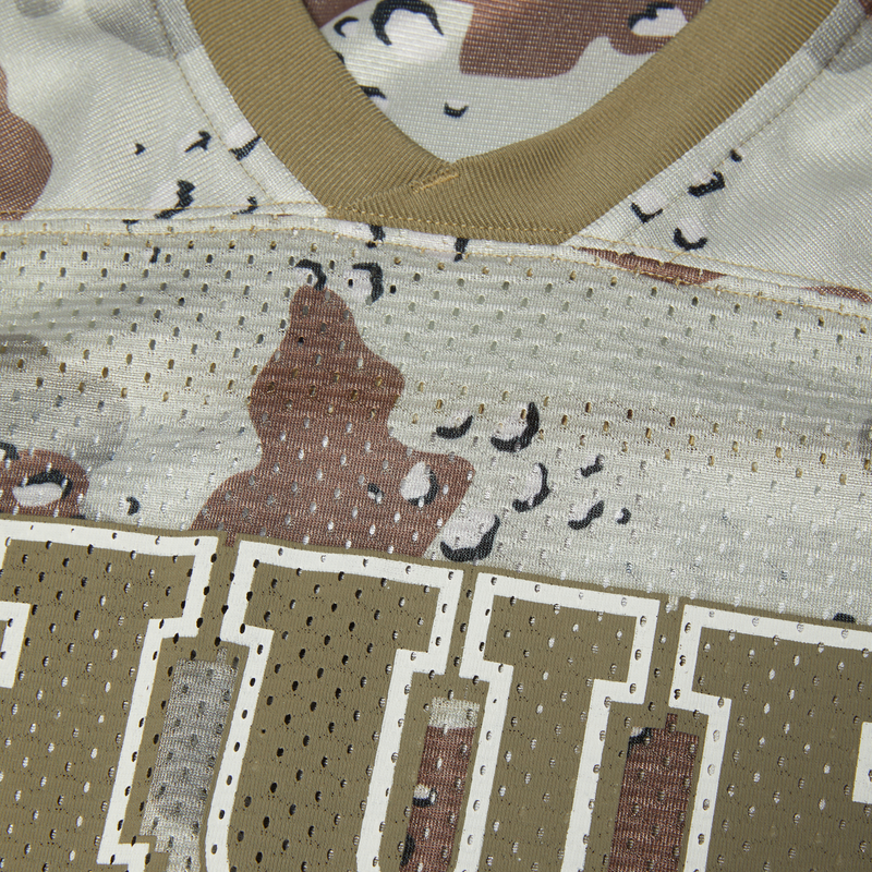 HUF Camo Football Jersey Brown