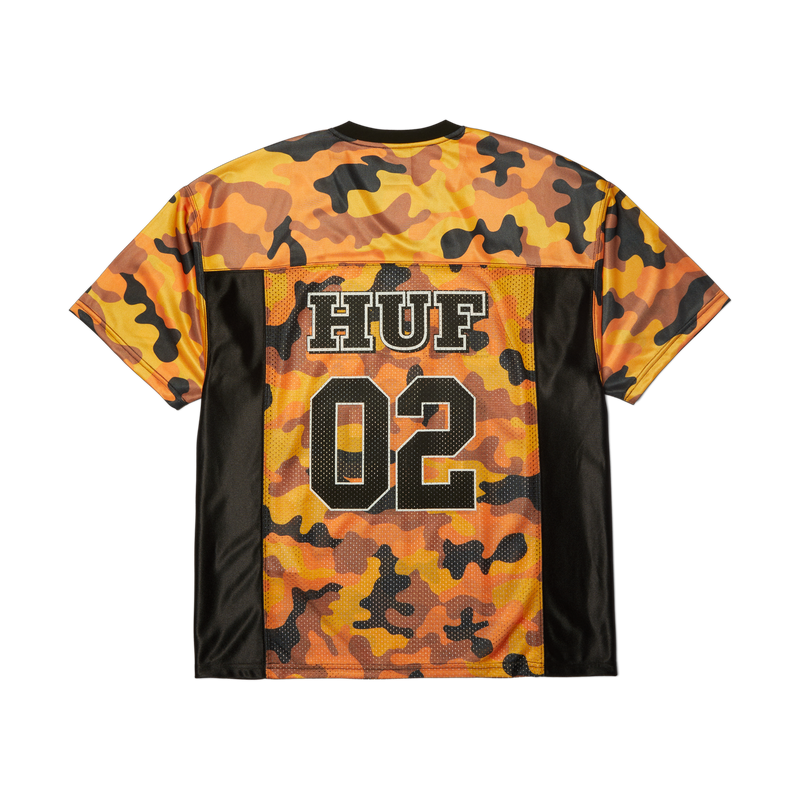 HUF Camo Football Jersey Lava