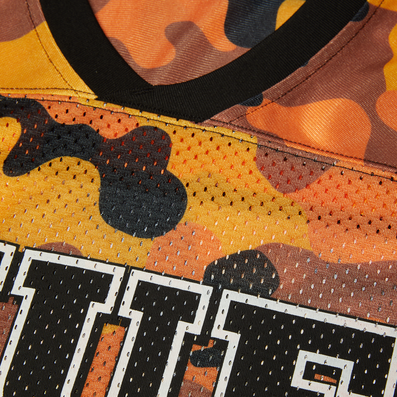 HUF Camo Football Jersey Lava