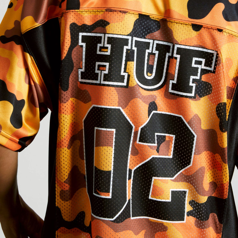 HUF Camo Football Jersey Lava