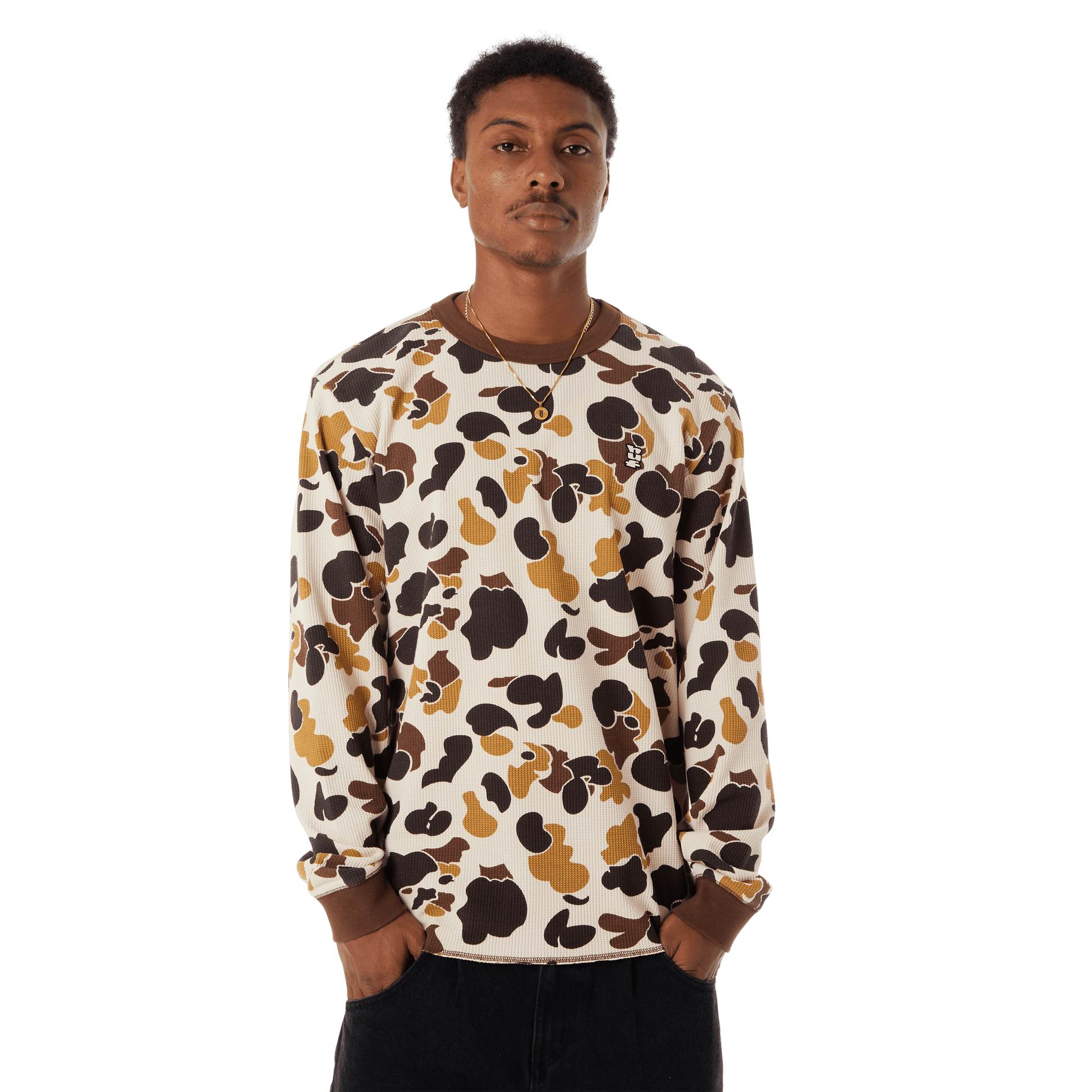 Huf Shrader Camo Long Sleeve T-Shirt Thermal Duck Camo