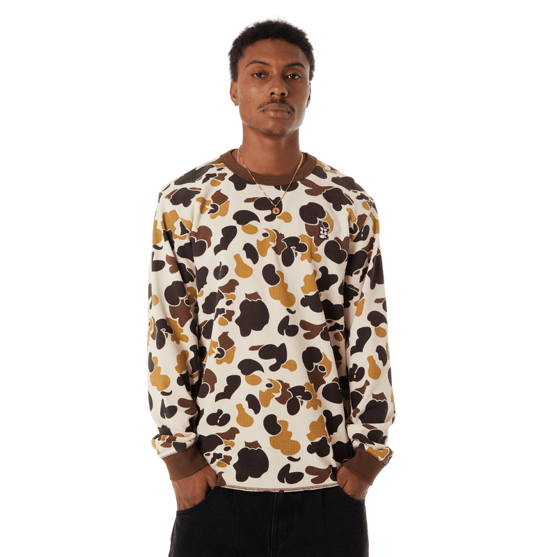 Huf Shrader Camo Long Sleeve T-Shirt Thermal Duck Camo