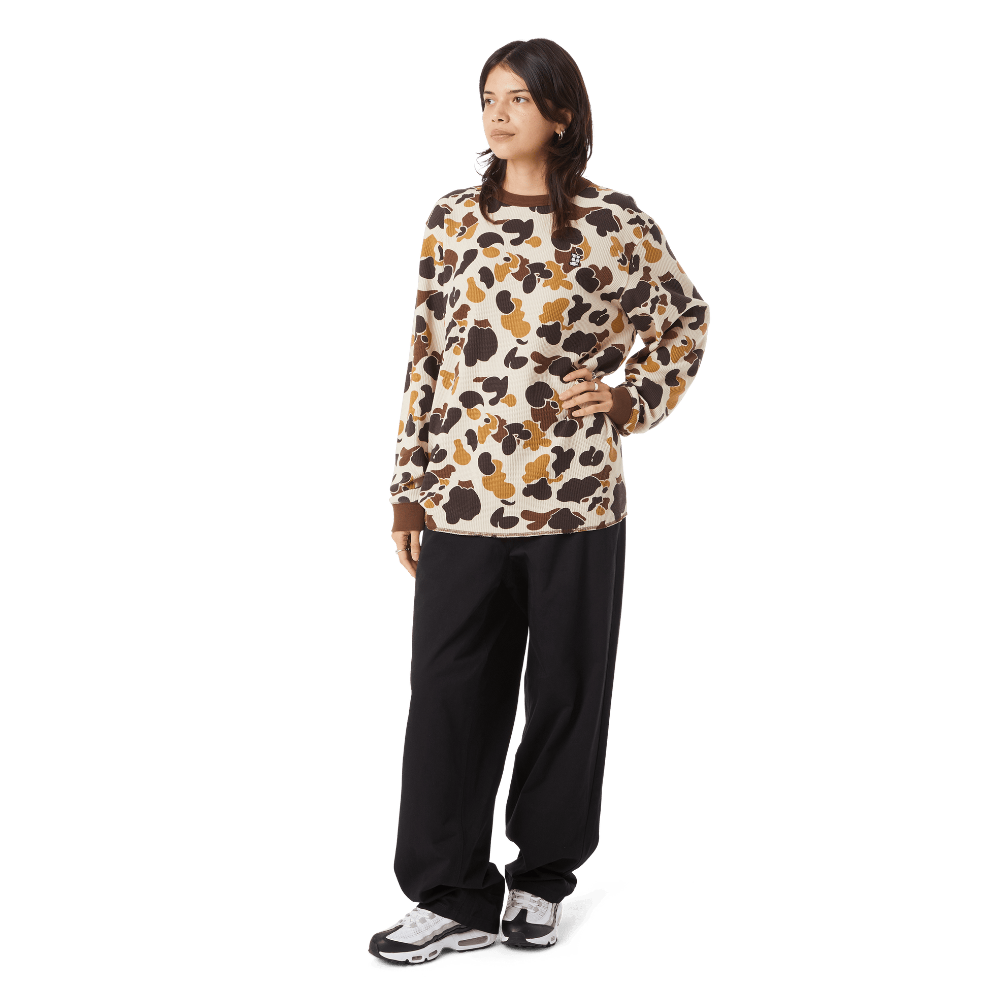 Huf Shrader Camo Long Sleeve T-Shirt Thermal Duck Camo